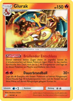 Pokémon-Karte Glurak 014/181