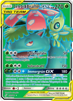 Pokémon-Karte Celebi & Bisaflor GX 159/181