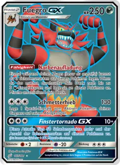 Pokémon-Karte Fuegro GX 167/181