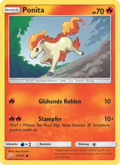 Pokémon-Karte Ponita 017/181