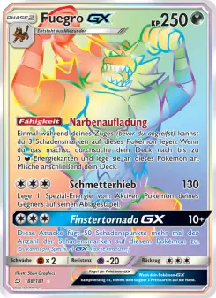 Pokémon-Karte Fuegro GX 188/181