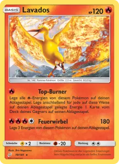 Pokémon-Karte Lavados 019/181