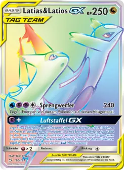 Pokémon-Karte Latias & Latios GX 190/181