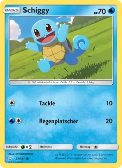 Pokémon-Karte Schiggy 023/181