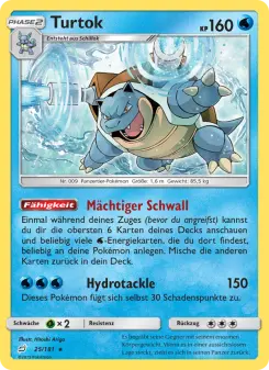 Pokémon-Karte Turtok 025/181