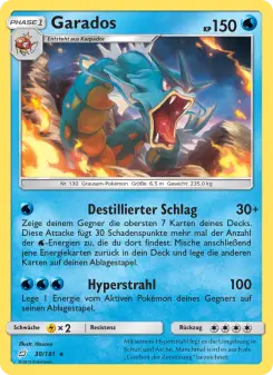 Pokémon-Karte Garados 030/181