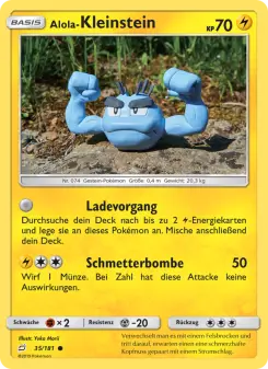 Pokémon-Karte Alola-Kleinstein 035/181