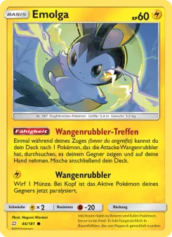 Pokémon-Karte Emolga 046/181