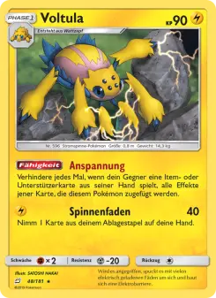 Pokémon-Karte Voltula 048/181