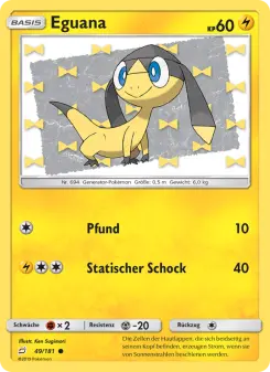 Pokémon-Karte Eguana 049/181