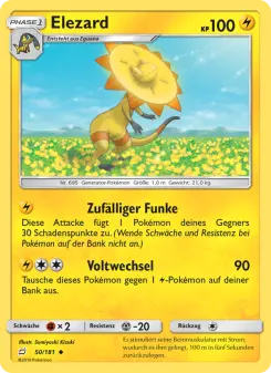 Pokémon-Karte Elezard 050/181