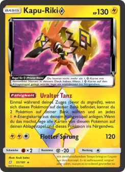 Pokémon-Karte Kapu-Riki ◇ 051/181