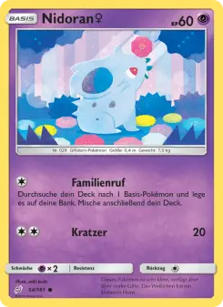 Pokémon-Karte Nidoran♀ 054/181