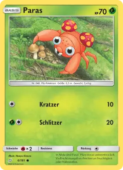 Pokémon-Karte Paras 006/181
