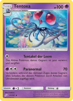 Pokémon-Karte Tentoxa 061/181