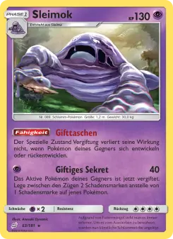 Pokémon-Karte Sleimok 063/181