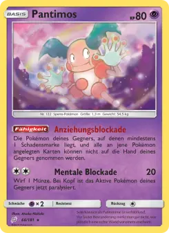 Pokémon-Karte Pantimos 066/181