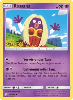 Pokémon-Karte Rossana 068/181