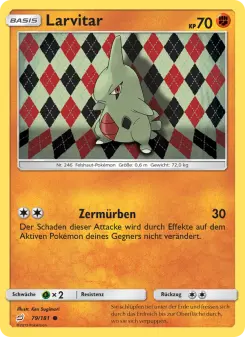 Pokémon-Karte Larvitar 079/181