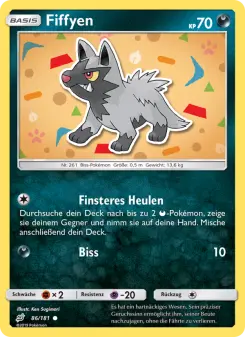 Pokémon-Karte Fiffyen 086/181