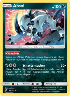 Pokémon-Karte Absol 088/181