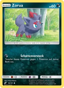 Pokémon-Karte Zorua 090/181