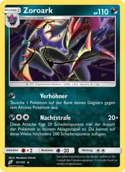Pokémon-Karte Zoroark 091/181