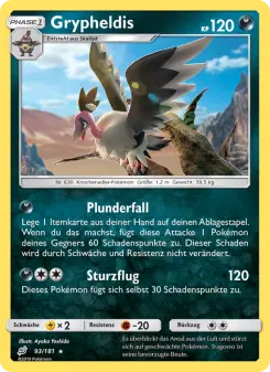 Pokémon-Karte Grypheldis 093/181