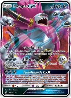 Pokémon-Karte Hoopa GX 096/181