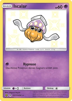 Pokémon-Karte Iscalar SV17