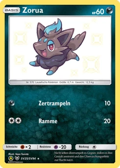 Pokémon-Karte Zorua SV25