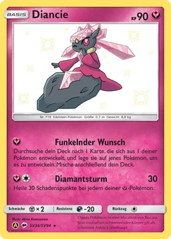 Pokémon-Karte Diancie SV36