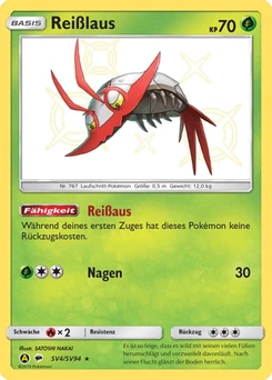Pokémon-Karte Reißlaus SV4