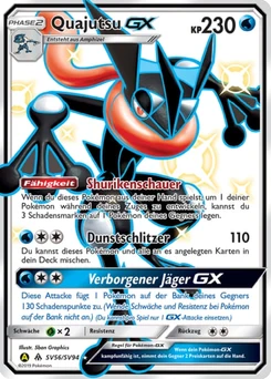 Pokémon-Karte Quajutsu-GX SV56