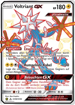 Pokémon-Karte Voltriant-GX SV58