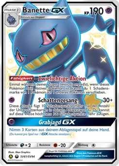 Pokémon-Karte Banette-GX SV61