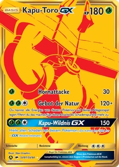 Pokémon-Karte Kapu-Toro-GX SV91