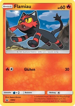 Pokémon-Karte Flamiau SM02