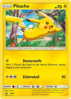 Pokémon-Karte Pikachu SM04