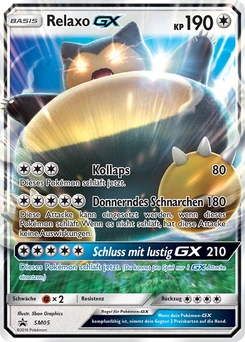 Pokémon-Karte Relaxo GX SM05