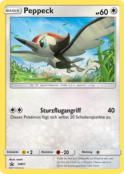 Pokémon-Karte Peppeck SM07