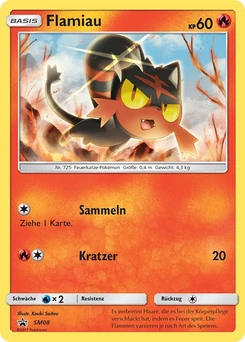 Pokémon-Karte Flamiau SM08