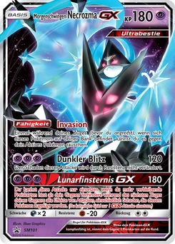 Pokémon-Karte Morgenschwingen-Necrozma GX SM101
