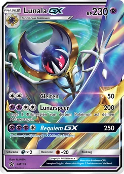 Pokémon-Karte Lunala GX SM103