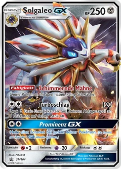 Pokémon-Karte Solgaleo GX SM104