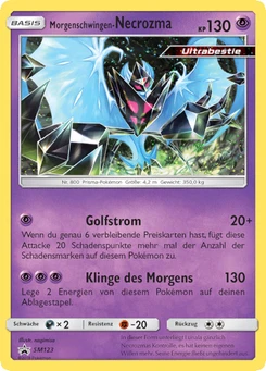 Pokémon-Karte Morgenschwingen-Necrozma SM123
