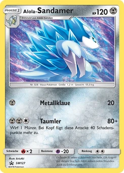 Pokémon-Karte Alola-Sandamer SM127