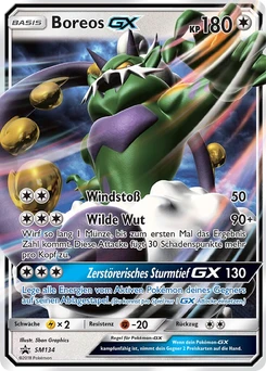 Pokémon-Karte Boreos GX SM134