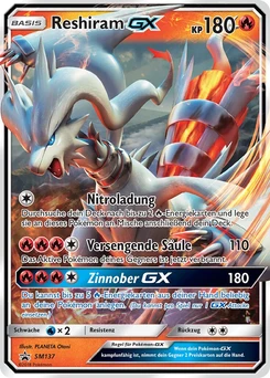 Pokémon-Karte Reshiram GX SM137