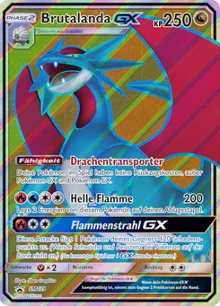 Pokémon-Karte Brutalanda GX SM139